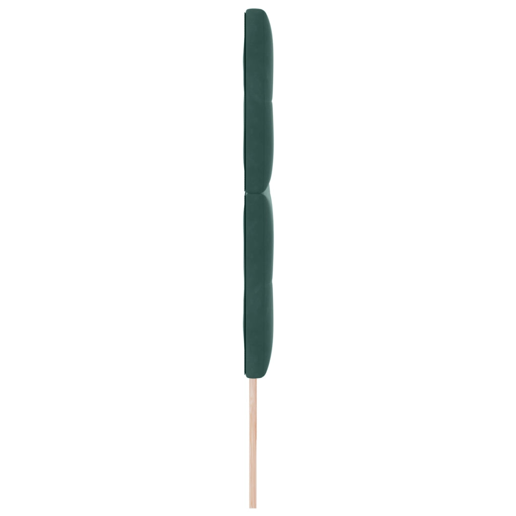 Testata con Bottoni Verde Scuro 200 cm Velluto