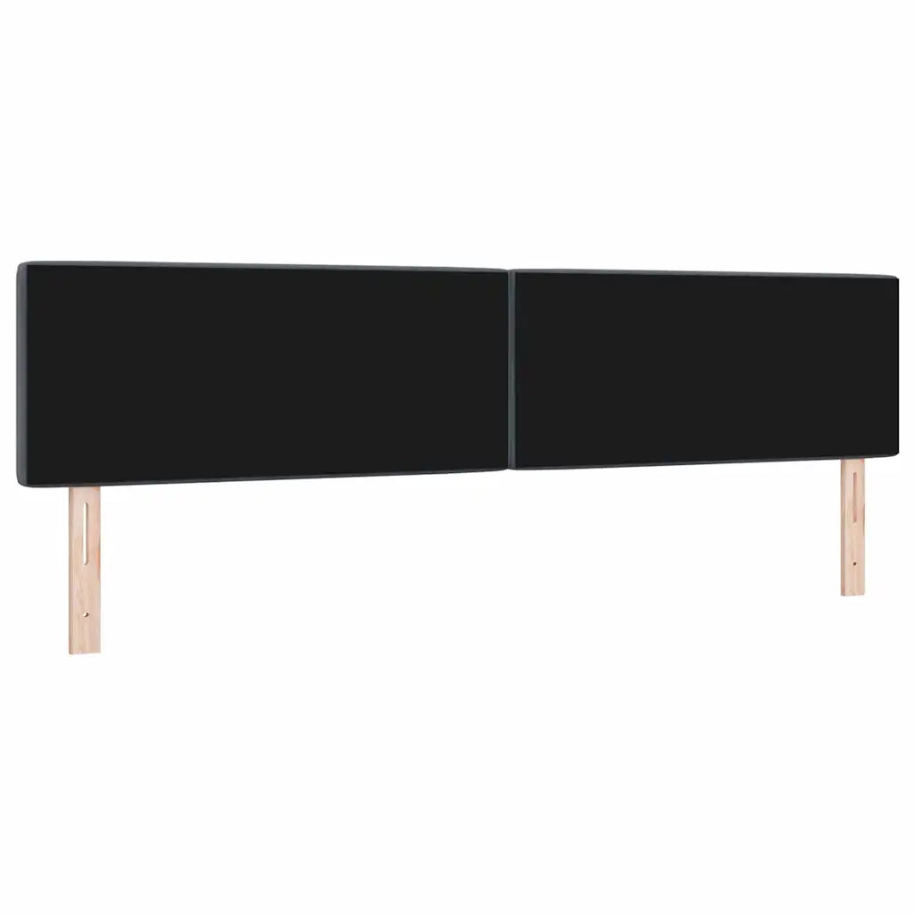 Testiera-Testata-Testiera Decorativa Grigio scuro 200 cm Pelle Sintetica