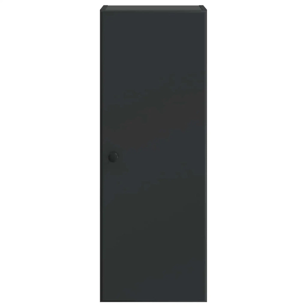 Mobiletto a muro 33 x 34,5 x 90 cm Legno ingegnerizzato Nero 899096