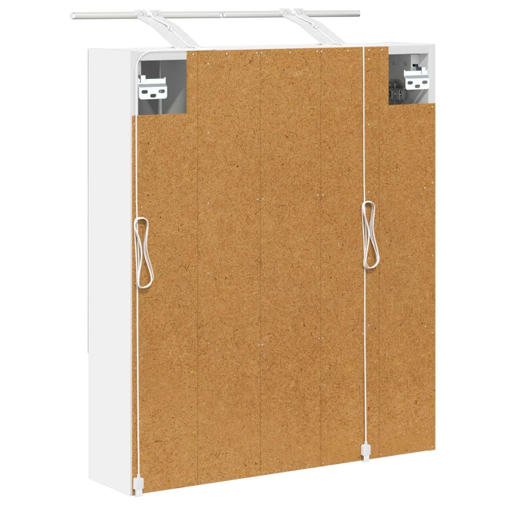 Mobiletto per specchio da bagno Bianco 60 x 14.5 x 70 cm 889191