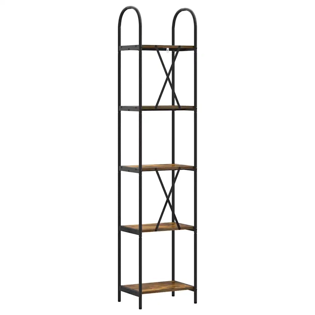 Libreria Rovere fumé 40 x 30 x 183 cm Legno multistrato 879925