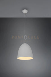TILDA SOSPENSIONE METALLO CUPOLA GRIGIA D.25CM 1 LUCE ATTACCO E27