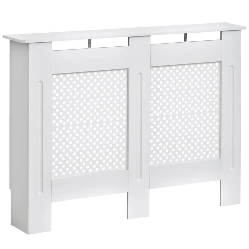 COPRITERMOSIFONE IN LEGNO A GRIGLIA 111.5 X 82 X 19 CM BIANCO