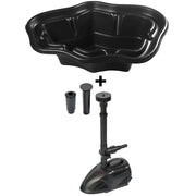 Set laghetto per giardino kawai da 500 lt + pompa per laghetto vx 1500 litri/h laghetto magic