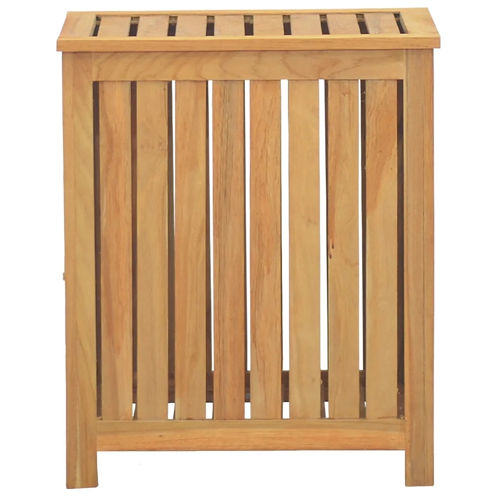Cesto del Bucato 50x35x60 cm in Legno Massello di Teak 340759