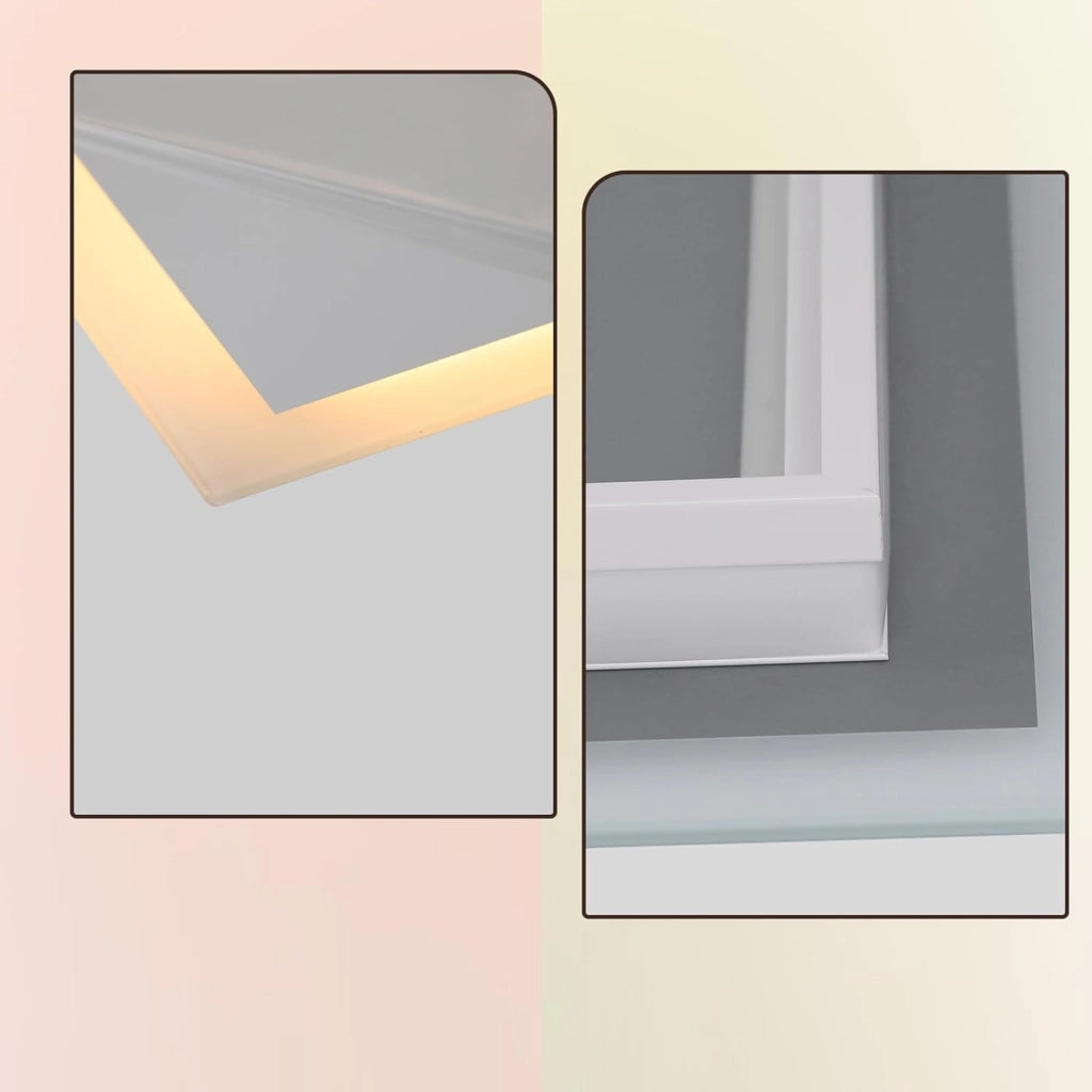 ZMH Specchio da Bagno Illuminato con Regolazione d'Intensità e Interruttore Touch