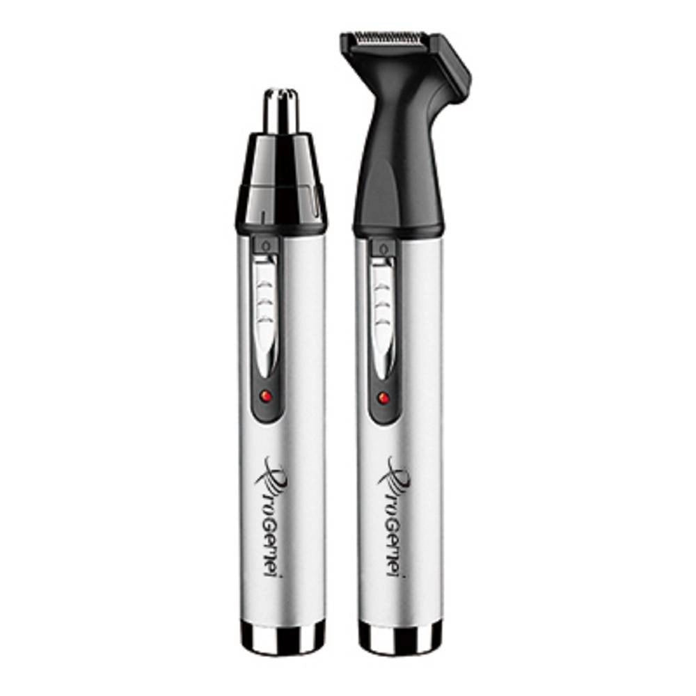 Trade Shop - Rifinitore Elettrico Trimmer Per Naso Orecchie Capelli 2 In 1 Gm-3105 Senza Fili -