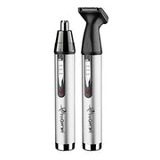 Trade Shop - Rifinitore Elettrico Trimmer Per Naso Orecchie Capelli 2 In 1 Gm-3105 Senza Fili -