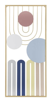 Pannello da Muro Colorful 37x2x84 cm in Ferro Multicolor