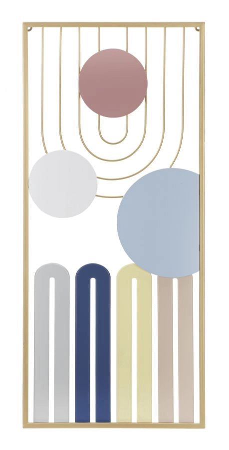 Pannello da Muro Colorful 37x2x84 cm in Ferro Multicolor