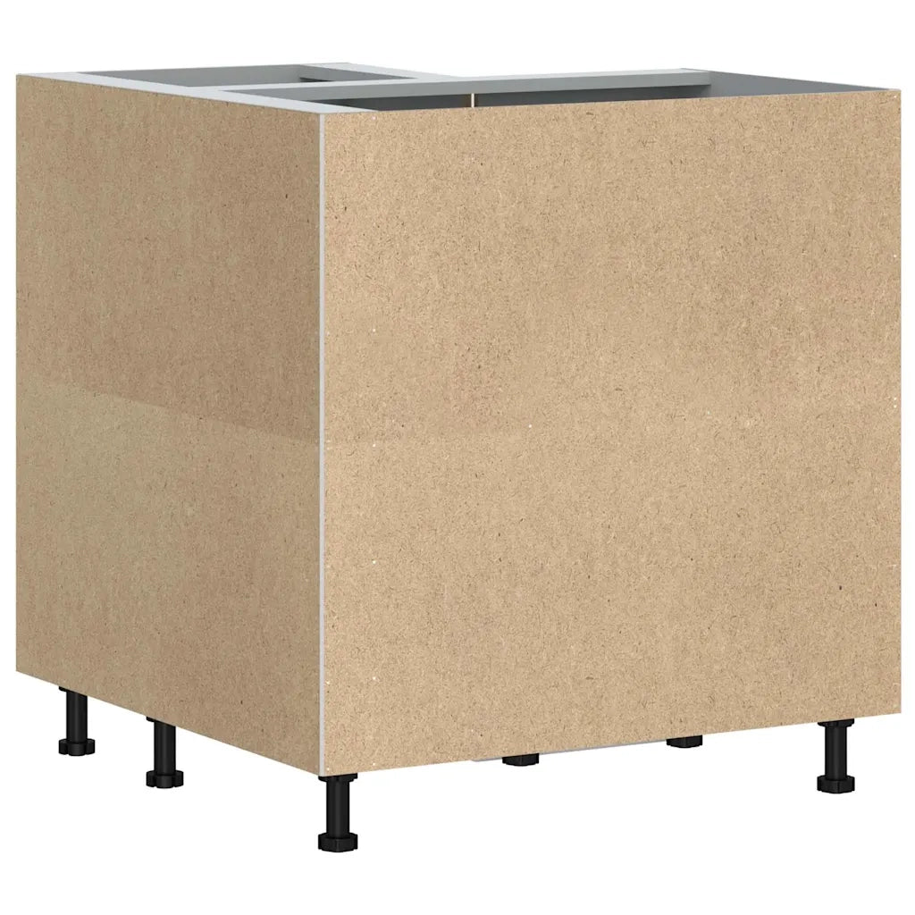 Base ad Angolo Cucina Porto Grigio Cemento in Legno Multistrato 853991