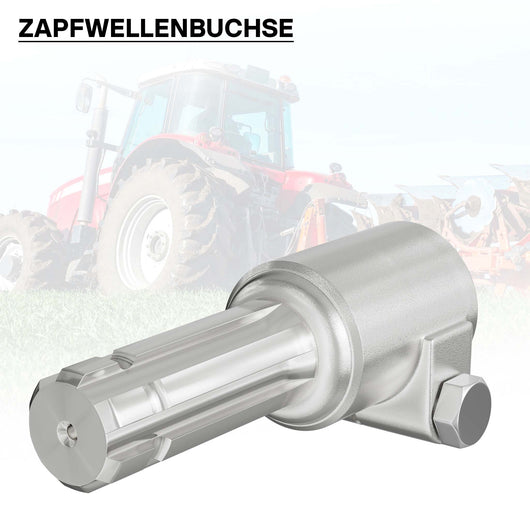 Boccola albero cardanico 140mm Attacco albero scanalato 1 3/8" 6 denti Albero uscita 1 1/8" 6 denti