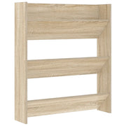 Scarpiera | Mobile per scarpe a Muro Rovere Sonoma 80x18x90 cm in Legno Multistrato