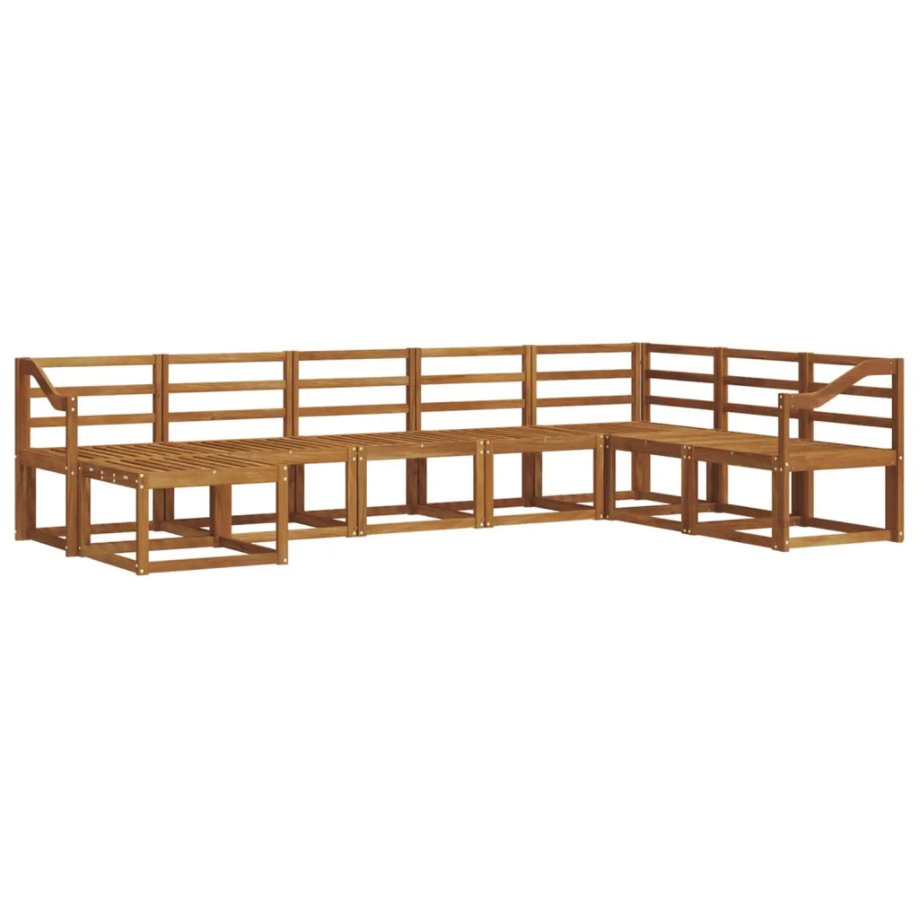 Set di divani da esterno 8 pcs Naturale
