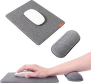 Matrice da tastiera ergonomica con base antiscivolo e supporto per polso, comodo, leggero per il comfort e la riduzione del dolore durante la tastiera, Grigio scuro