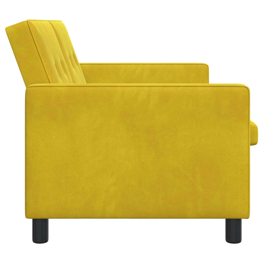 Divano letto Giallo Tessuto