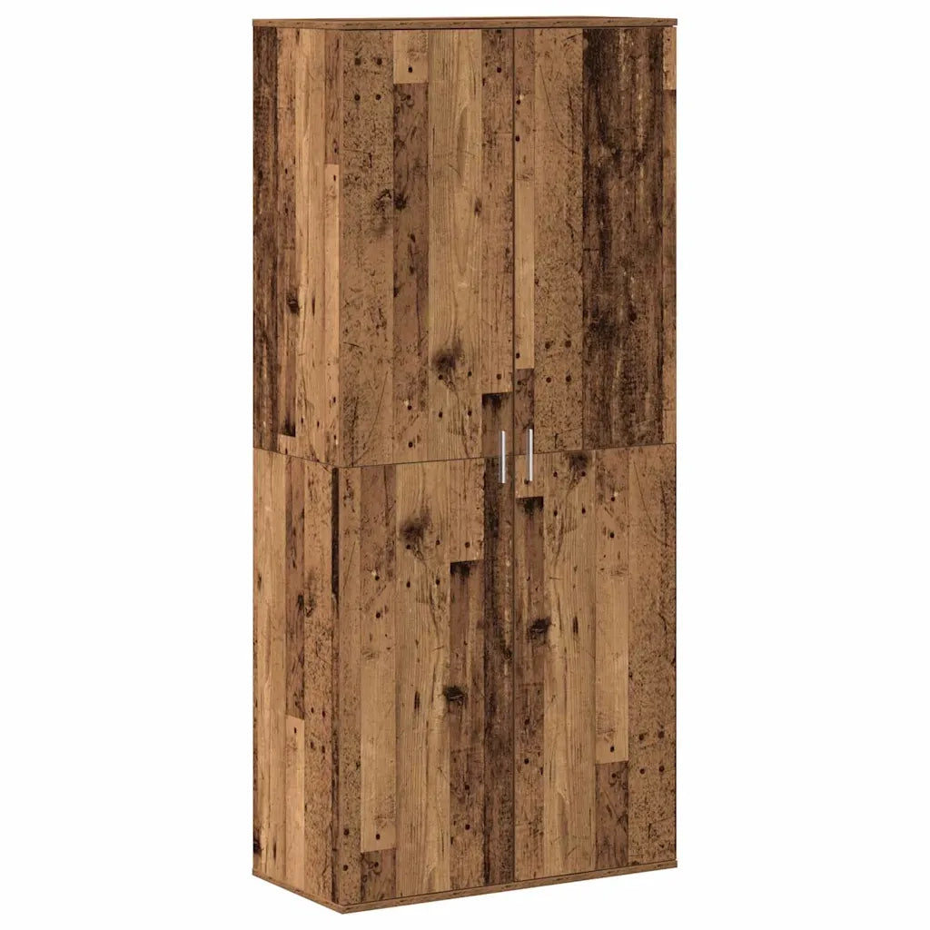 Credenza-Buffet-Armadio da cucina Legno vecchio 80 x 39 x 178 cm Legno multistrato