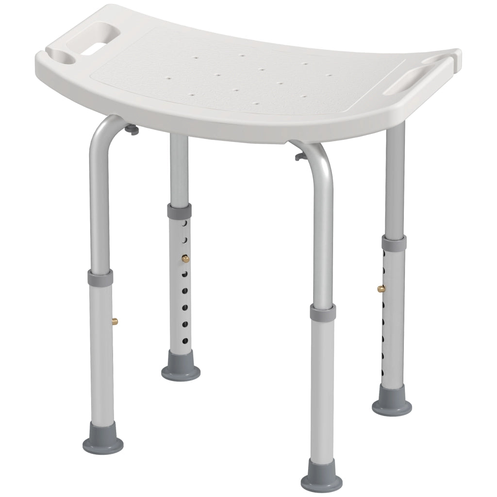 Sgabello Sedile Sedia per Doccia Bagno, Antiscivolo, Altezza Regolabile