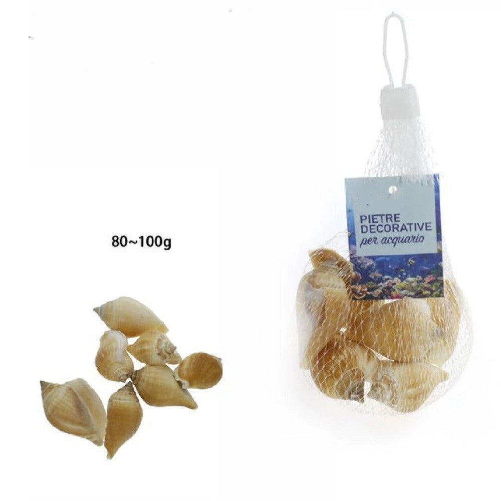 Trade Shop - Sacchetto Di Conchiglie Di Mare Da 80 - 100 Gr Decorazione Arredo Acquario 70287 -