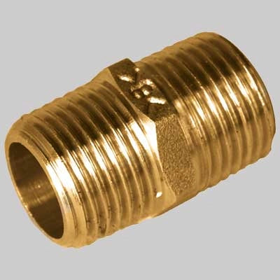 NIPLES LUNGO 7 FILETTI OTTONE GIALLO  11/4     MADE IN ITALY