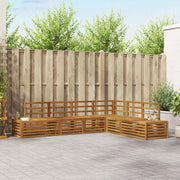 Set di divani da esterno Naturale 273 x 213,5 x 73 cm
