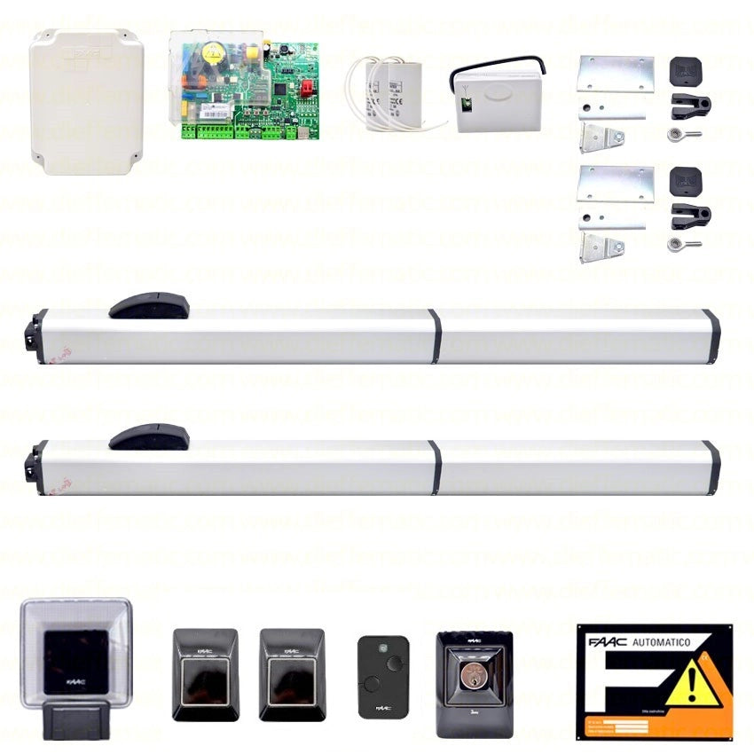FAAC 402 SBS 3M 2 ANTE MOTORE KIT 104474 PER CANCELLO BATTENTE OLEODINAMICO