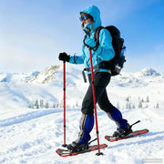 Racchette da neve 3 in 1 con bastoni da trekking Rosso e Nero 42021439