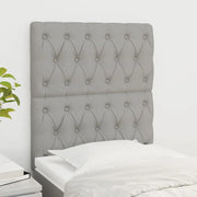 Testiera Grigio Chiaro 80x7x118/128 cm Tessuto 3116642
