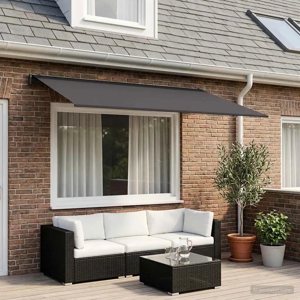 Telo di ricambio per tenda da sole Antracite 450 × 300 cm 3444227
