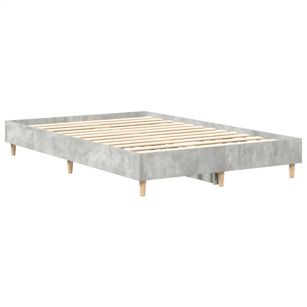 Giroletto senza Materasso Grigio Cemento 135x190 cm Truciolato 861069