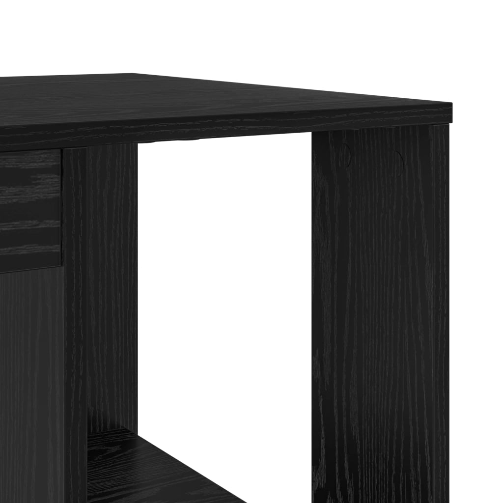 Scrivania Computer Rovere Nero Rovere Nero MDF Media