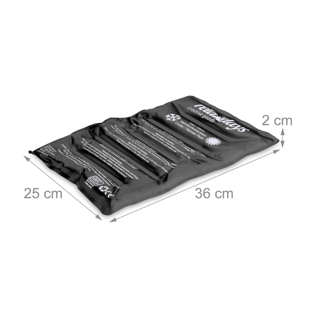 Borsa di gel per dolori efficace e pratica 30 x 20 cm in plastica nera 13_0012982