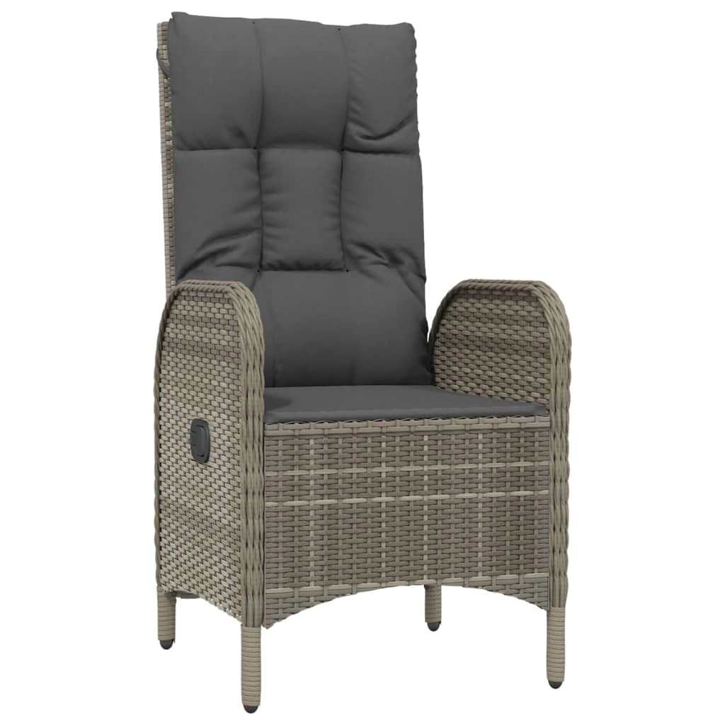 Set da pranzo da giardino nero e grigio da 5 pezzi con cuscini 02_0014856