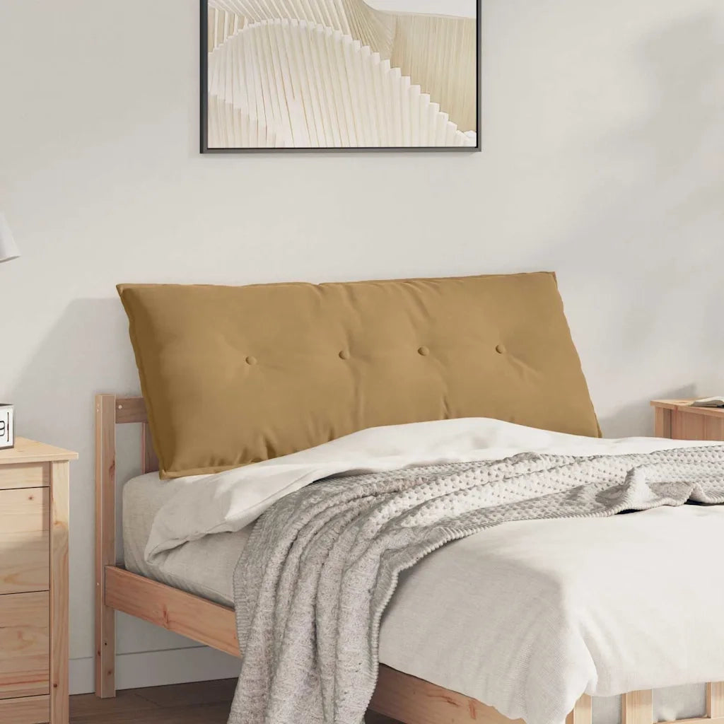 Cuscino per Schiena | Cuscino dorsale Marrone 120 x 50 cm Tessuto in Cords