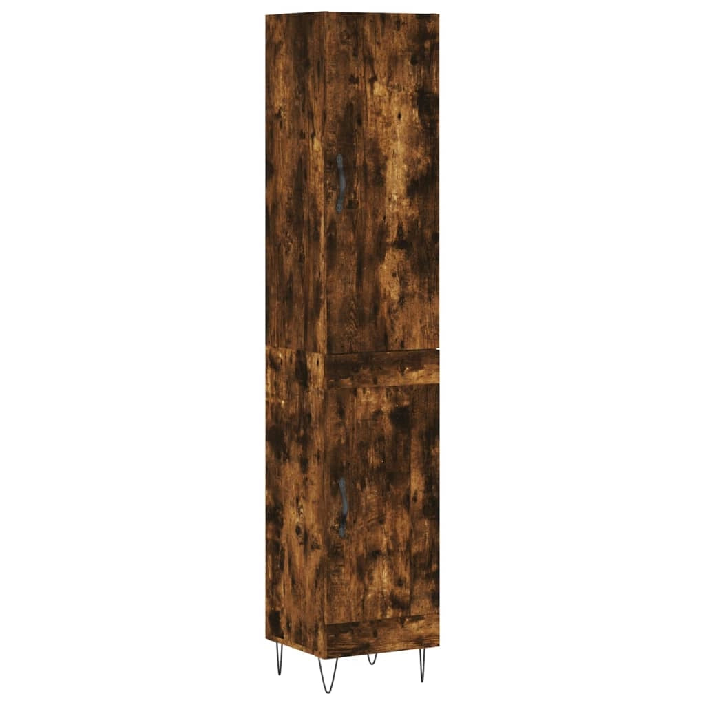 Buffet credenza cassettiera armadio mobile contenitore organizer cucina soggiorno salotto alto 34,5 x 34 x 180 cm legno ingegnerizzato marrone 02_0033216