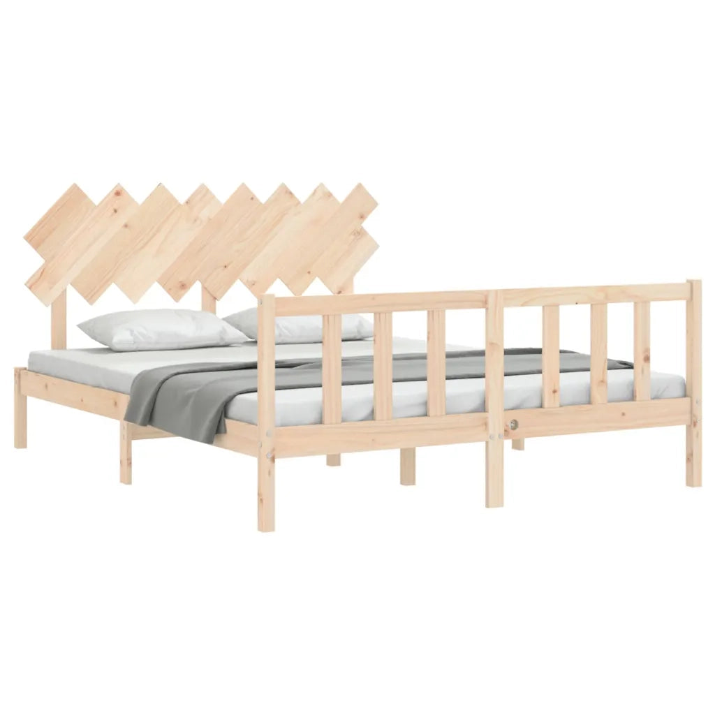 Giroletto senza Materasso 160x200 cm in Legno Massello di Pino 3193476