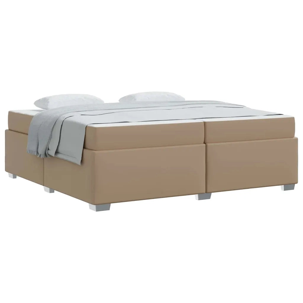 vidaXL Struttura del letto Cappuccino 200 x 200 cm Pelle sintetica