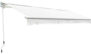 Tenda da Sole Motorizzata 4,5x3m Tessuto Poliestere Kraus Lavanda Ecrù