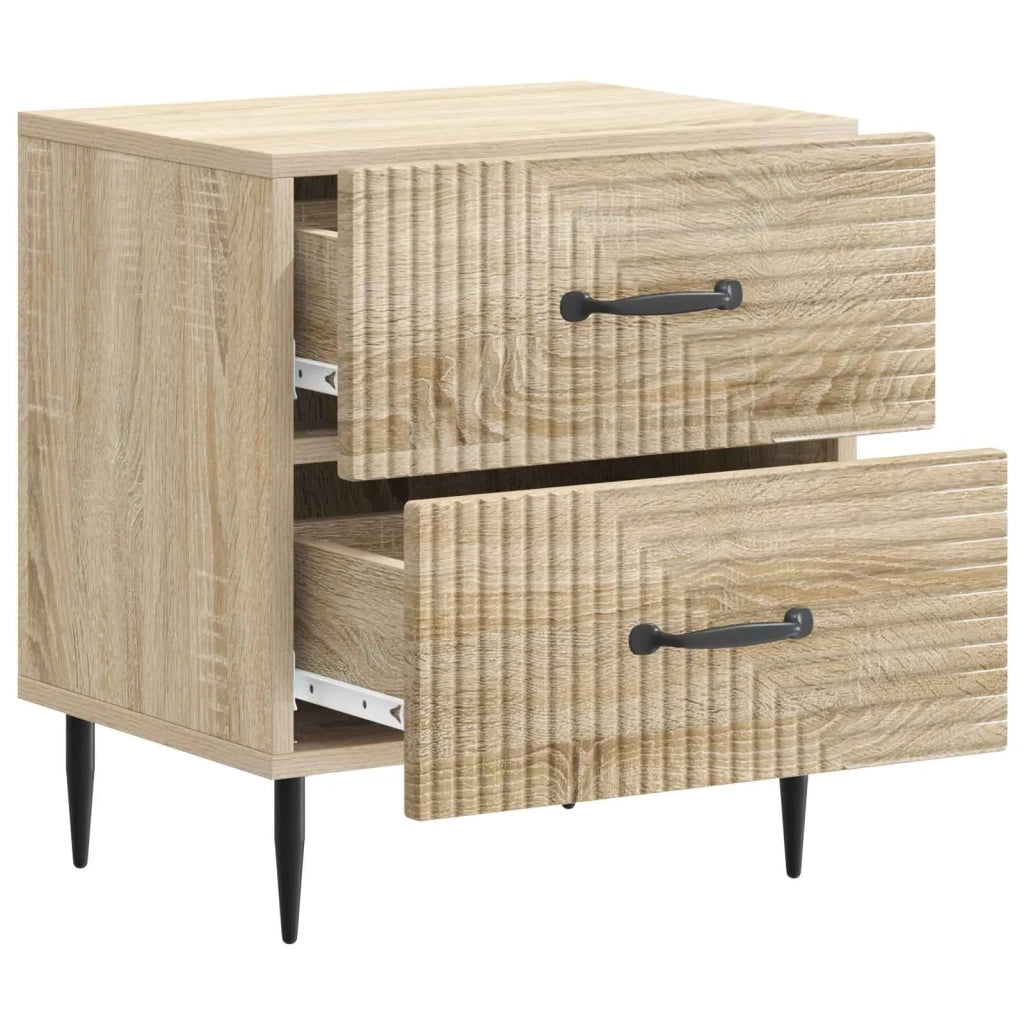 Armadio da Notte 2 pcs Rovere Sonoma 43 x 34,5 x 47,5 cm 894760