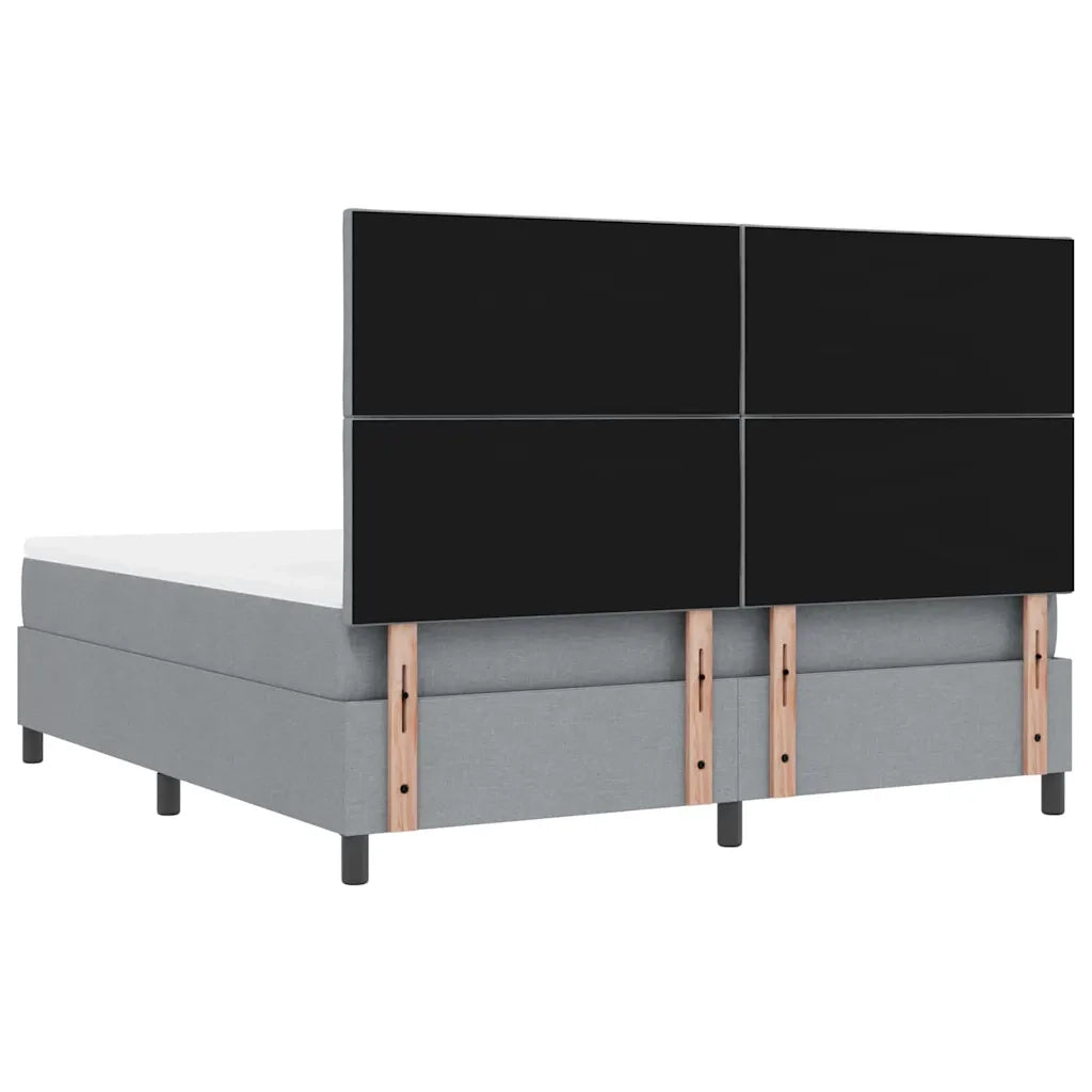 Letto a molle con materasso Grigio chiaro 180 x 200 cm 3344163