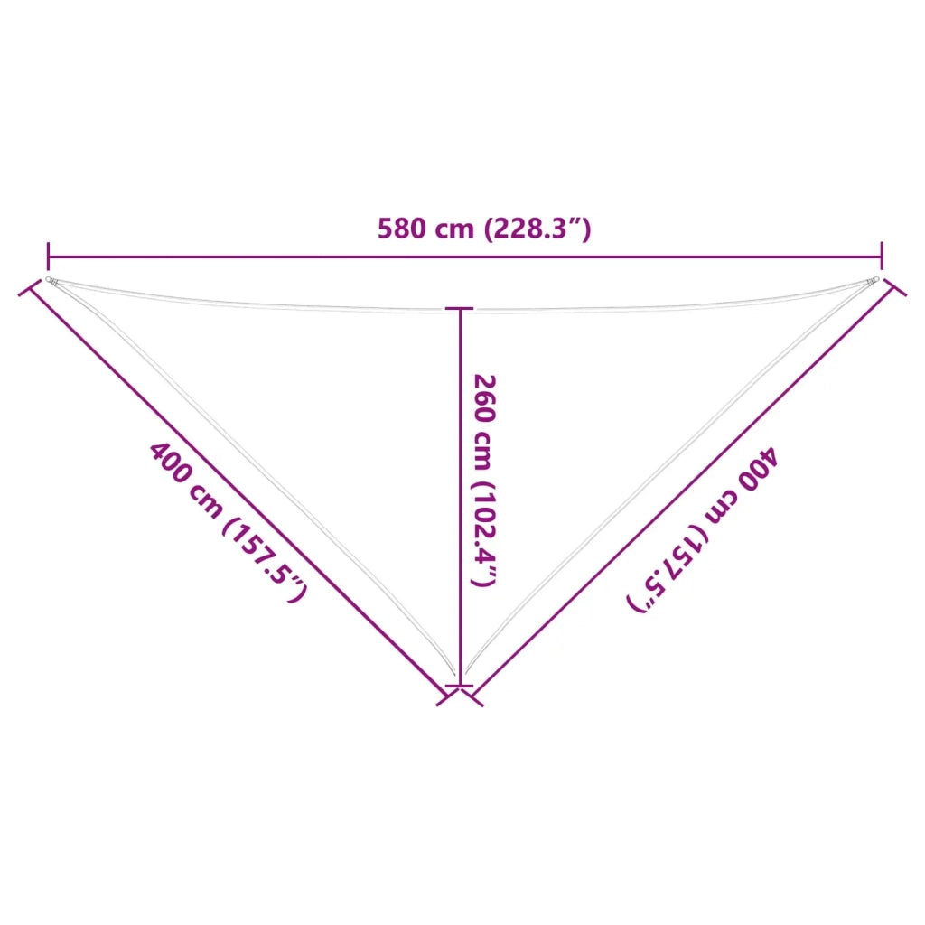 Vela da ombra solare Blu e Bianco 4 x 4 x 5,8 m
