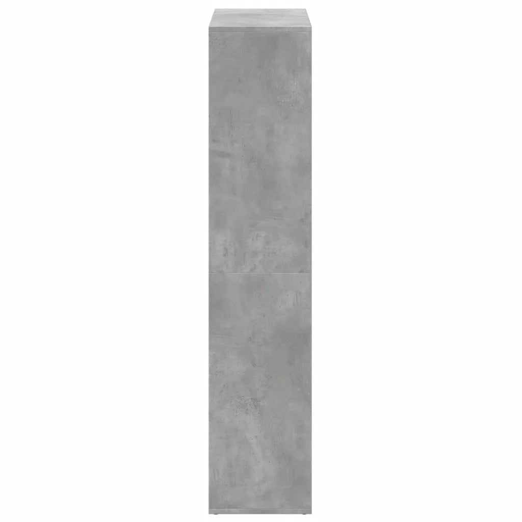 vidaXL Libreria Divisorio Grigio Cemento 69,5x29x137,5cm in Truciolato