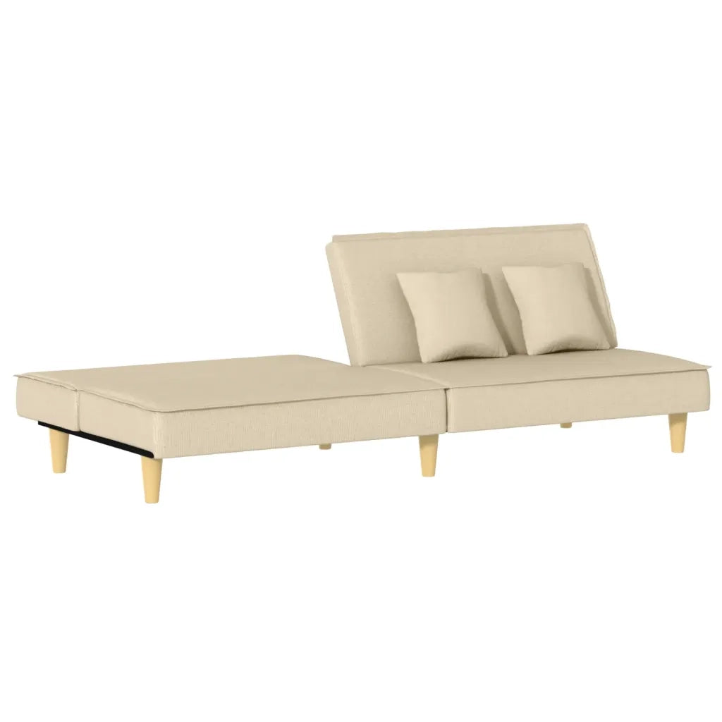 Divano letto | Sof¨¤ letto | Letto singolo Crema in Tessuto