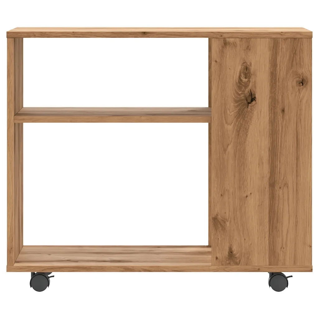 Tavolino da Salotto Rovere Artigianale 70x35x55cm in Truciolato 856027