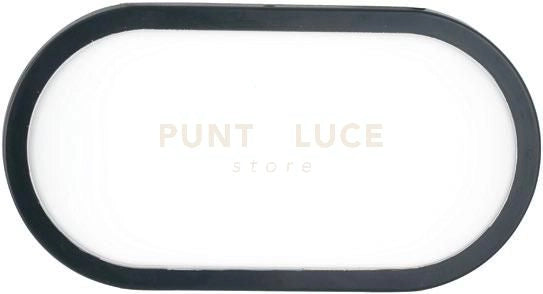 PLAFONIERA LED SHELLY ANTRACITE OVALE 20W 2500LM CCT 3000K / 4000K IP65 17,6X8X27,1CM