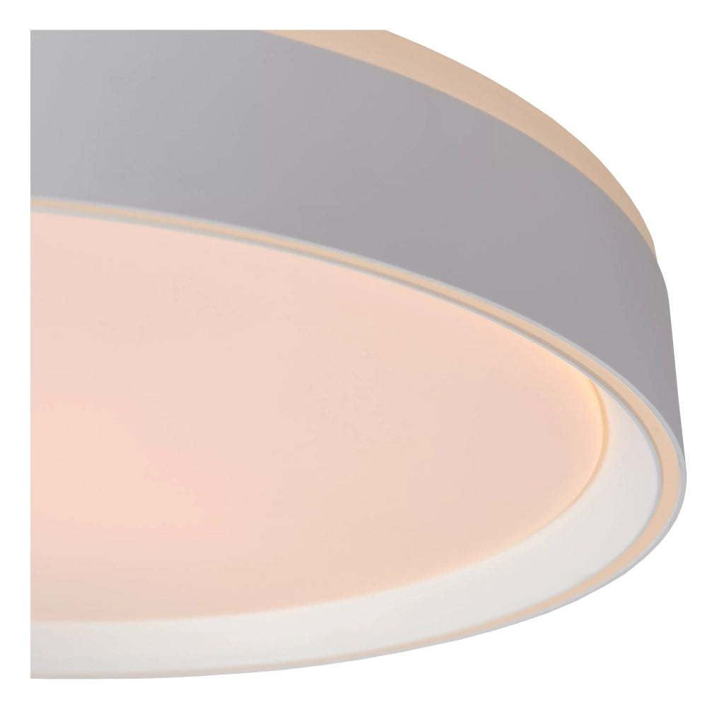 Plafoniera LED 40cm 24W bianca rotonda Lucide Nuria