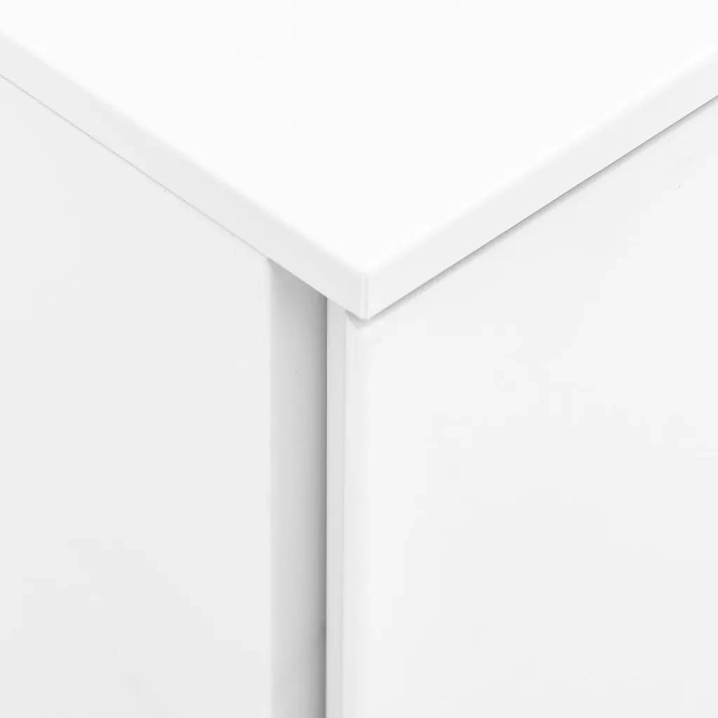 Schedario Mobile Bianco 39x45x60 cm in Acciaio 335978