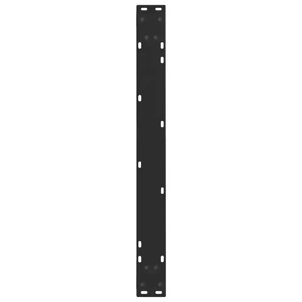 Gambe per tavolo da pranzo a forma di V 3 pz nere 80x(72-73,3) cm in acciaio 4012664