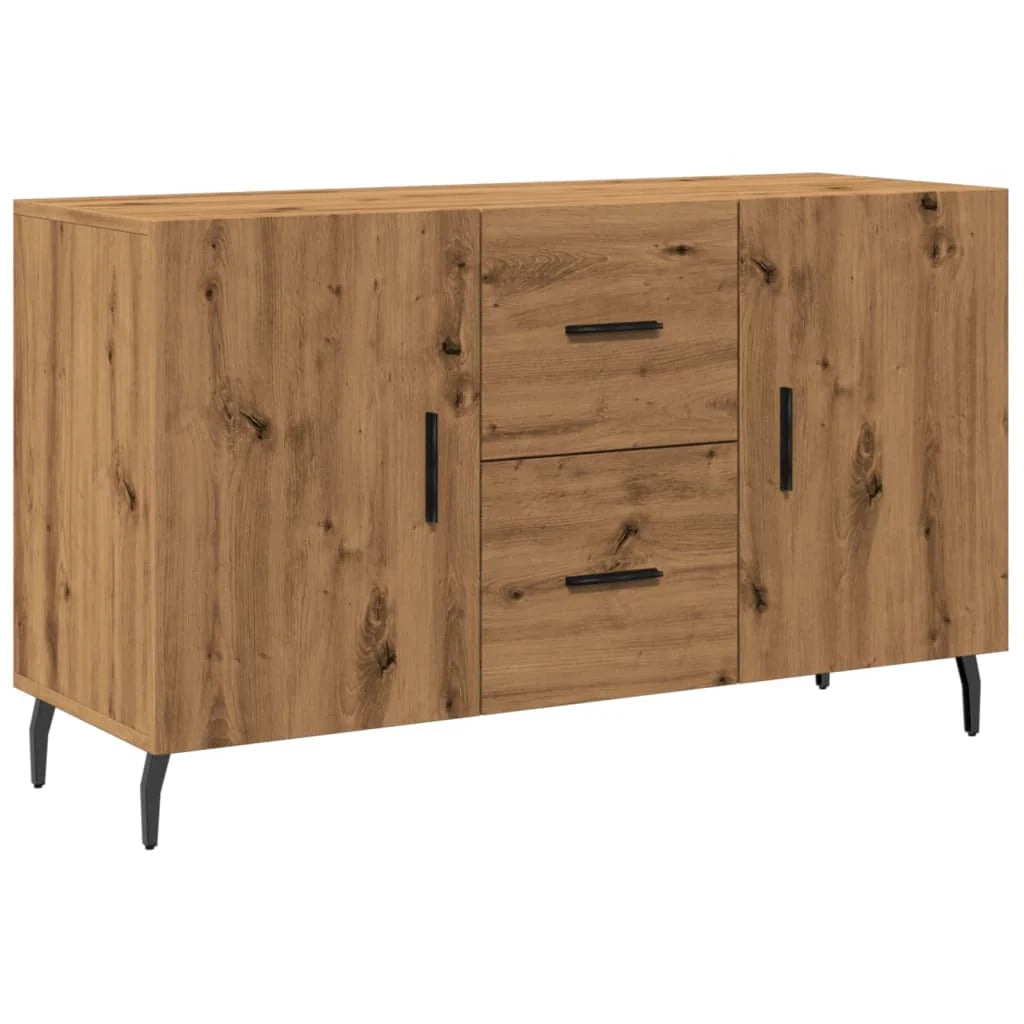 Buffet credenza cassettiera armadio mobile contenitore organizer cucina soggiorno salotto fatto a mano 100 x 36 x 60 cm legno ingegnerizzato marrone 02_0030805