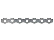 BANDELLA A ROTOLO PERFORATA ZINCATA- - mm.12h. con fori ø mm.5 - 2 pezzi ELEMATIC